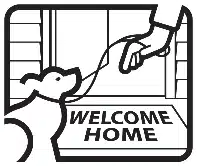 Pet Fence Canada's welcome home logo.