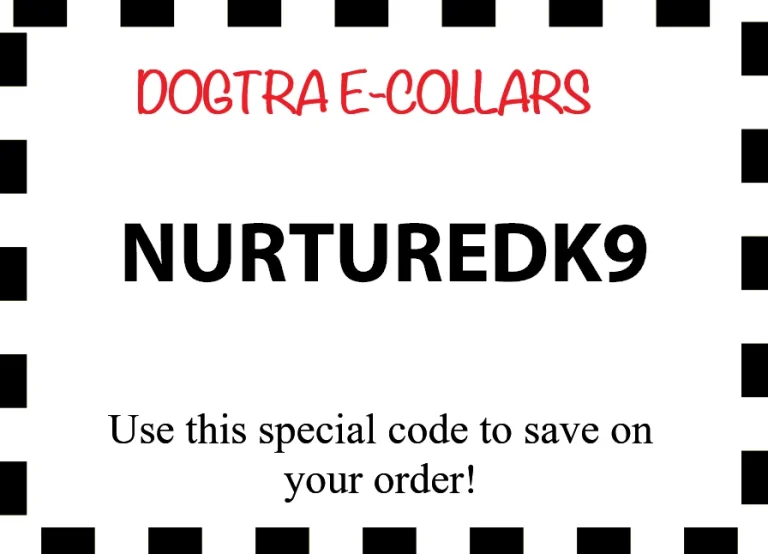 Nurtured K9 Dogtra e-collar coupon.