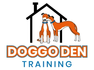 Doggo Den dog training logo.